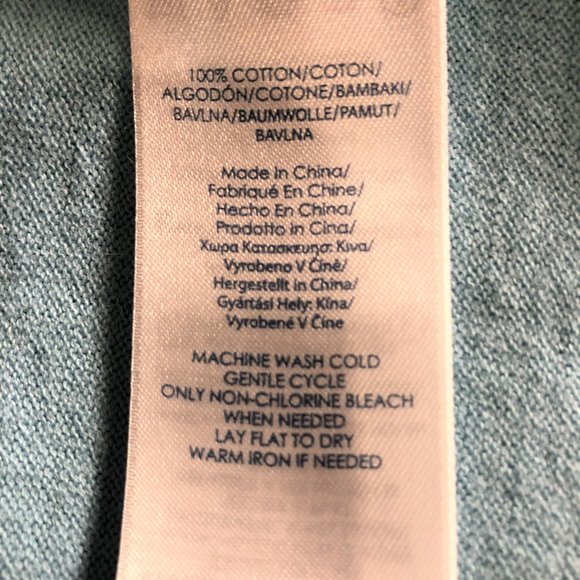 Chaps Light Green Crop Long Sleeve Cardigan-XS - Picture 5 of 7